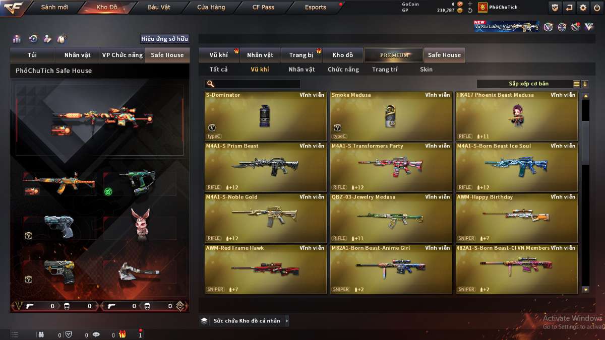 shop acc cf uy tin gia re